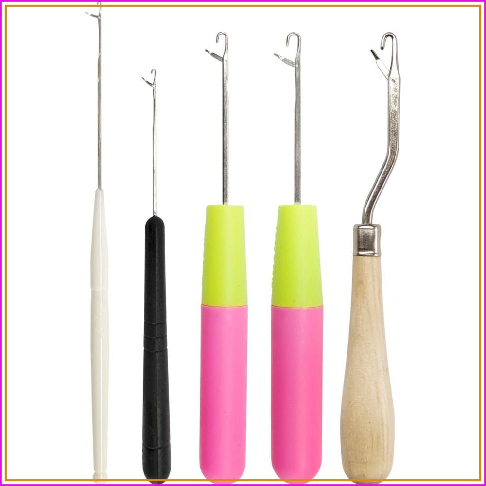 Crochet Hook Set - 5PCS Latch Hooks Set, Different Sizes