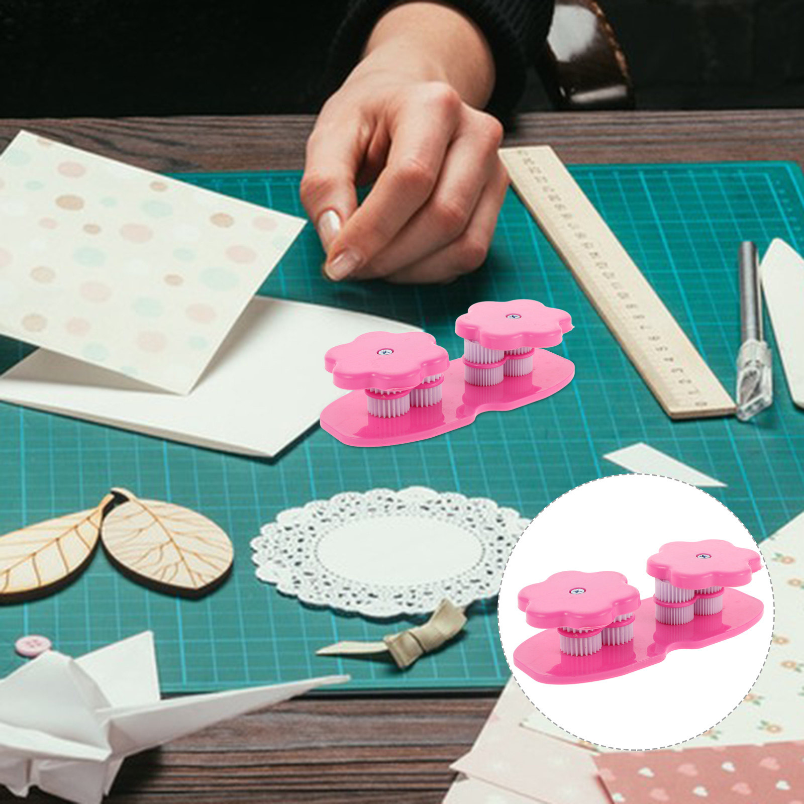 Art Craft With Paper - Plastic Quilling Crimper Machine Wave Pattern