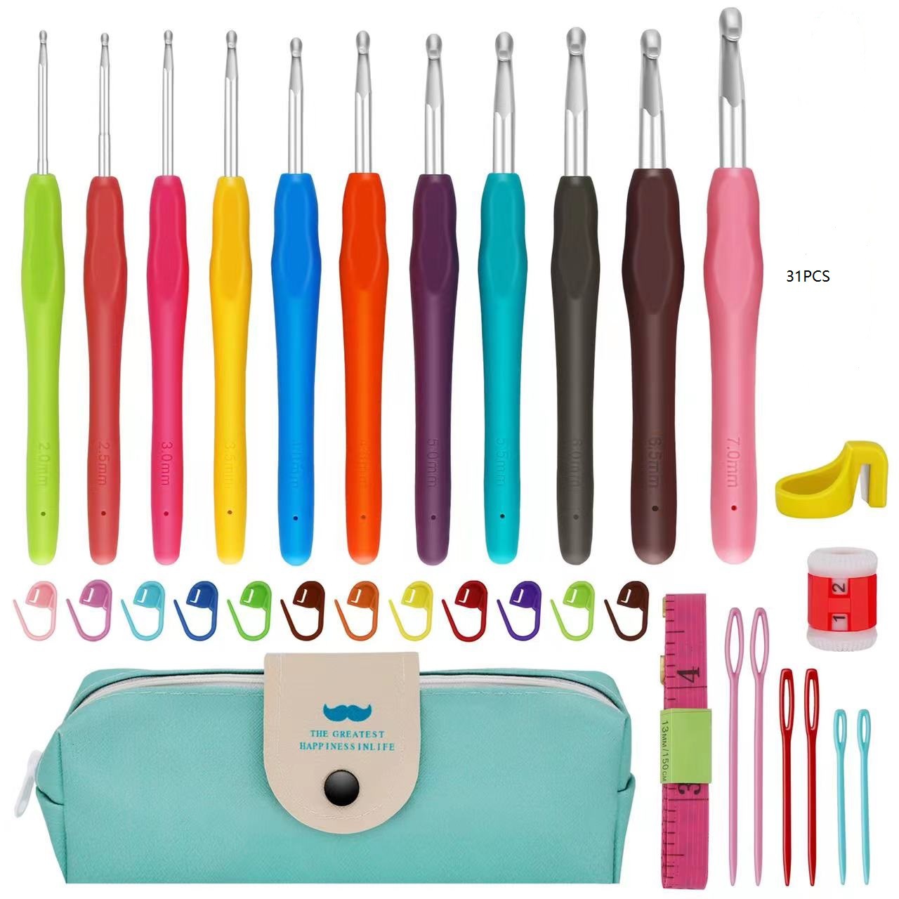 Crochet Hook Set - New Design Colorful Crochet Hooks Set