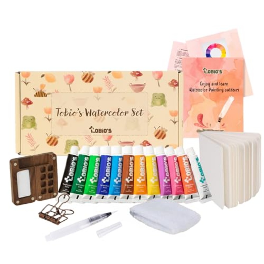 Art & Craft Kids Toys - Original Mini Wooden Watercolor Paint Set