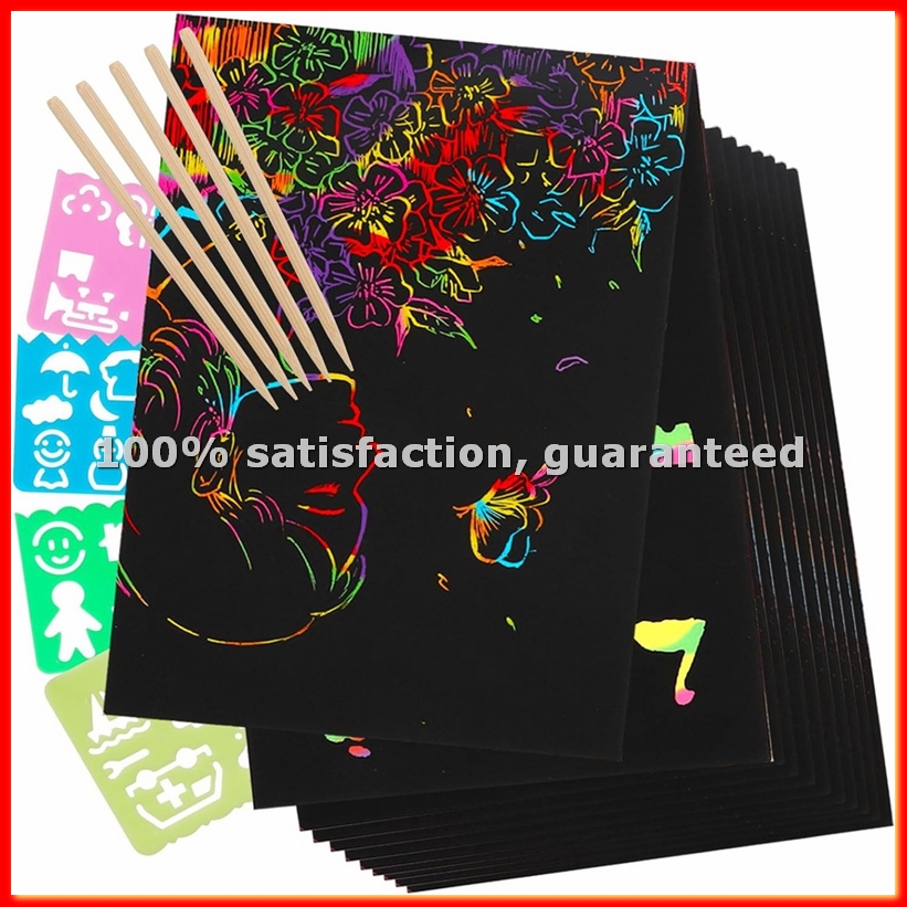 Art Craft Games - Scratch Paper Art Set, Black Crafts