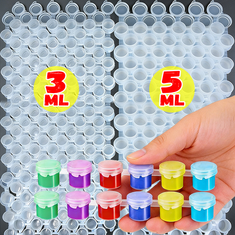 Art Craft Organizer - 6 Grids Mini Pigment Storage Container