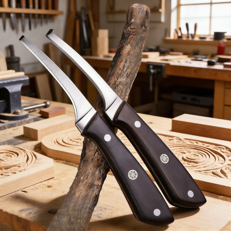 Art Craft Wood - High Hardness Stainless Steel Hook Knife
