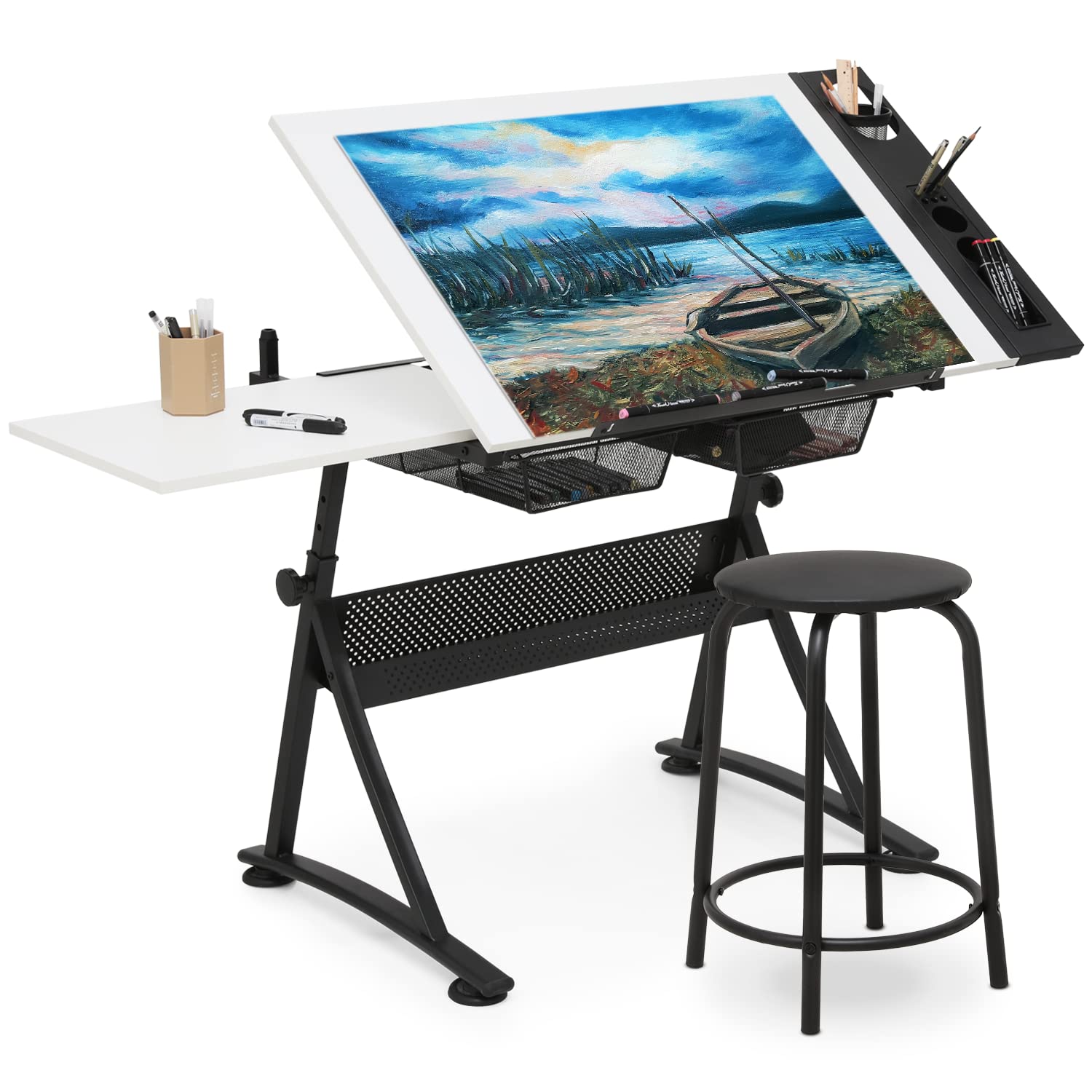 Art & Craft Kids Toys - Art Deco Drafting Table, Height-Adjustable, Tiltable