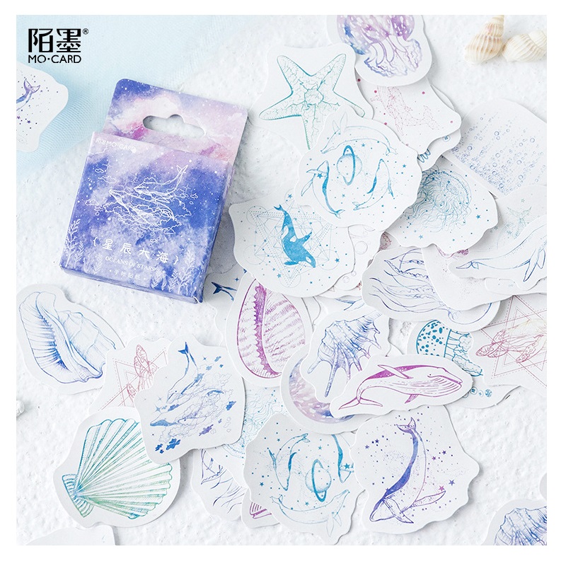 Art Craft For 3 Year Old - 46 Pcs/Pack Creative Star Blue Sea