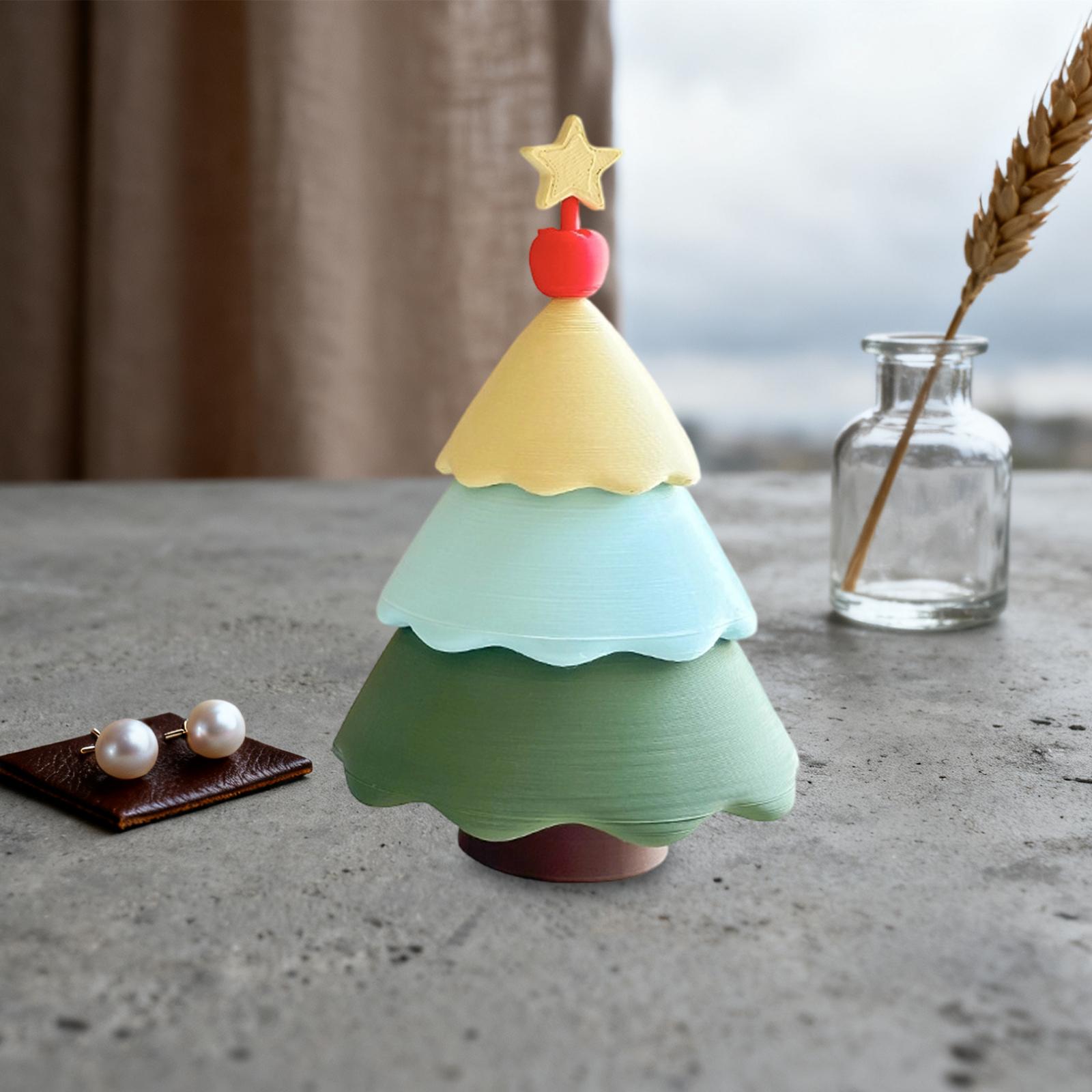 Art And Craft For Xmas - Christmas Tree Jewelry Box Small Keepsake