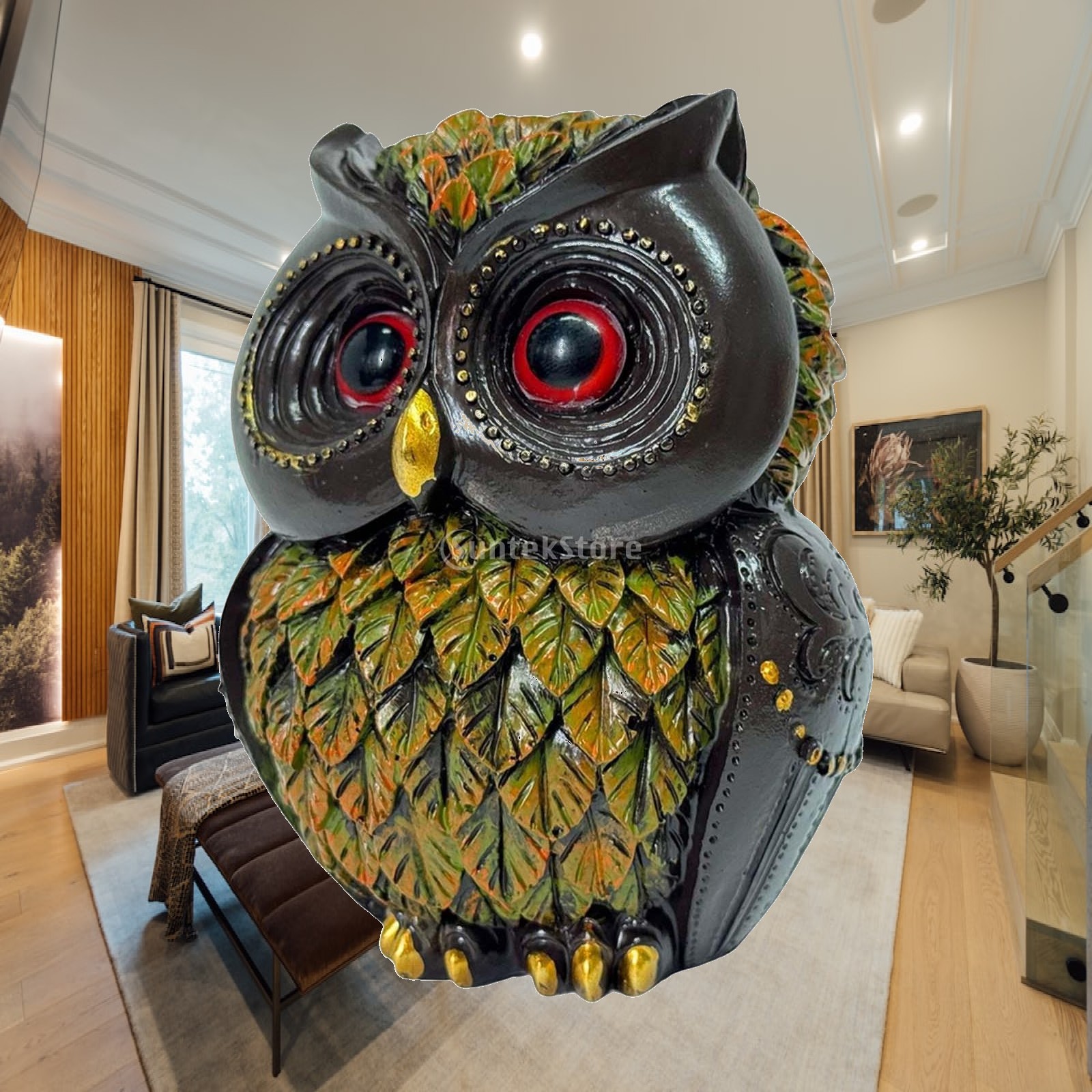 Exhibition Of Art And Craft - Owl Statue Indoor Figurine Art Craft