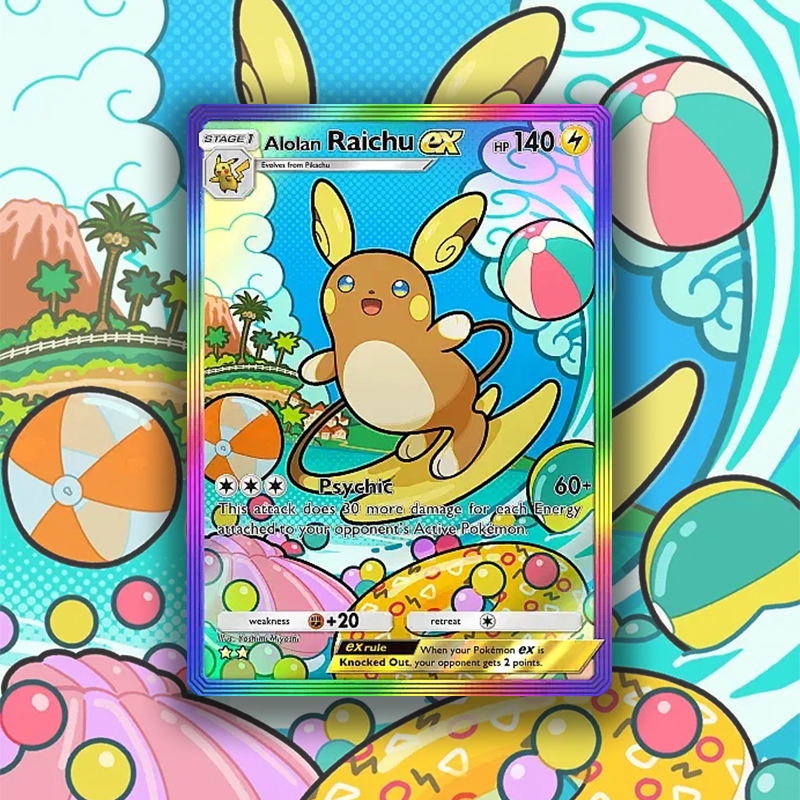 Art Craft Games - English Pocket Card Pkm Raichu Mew