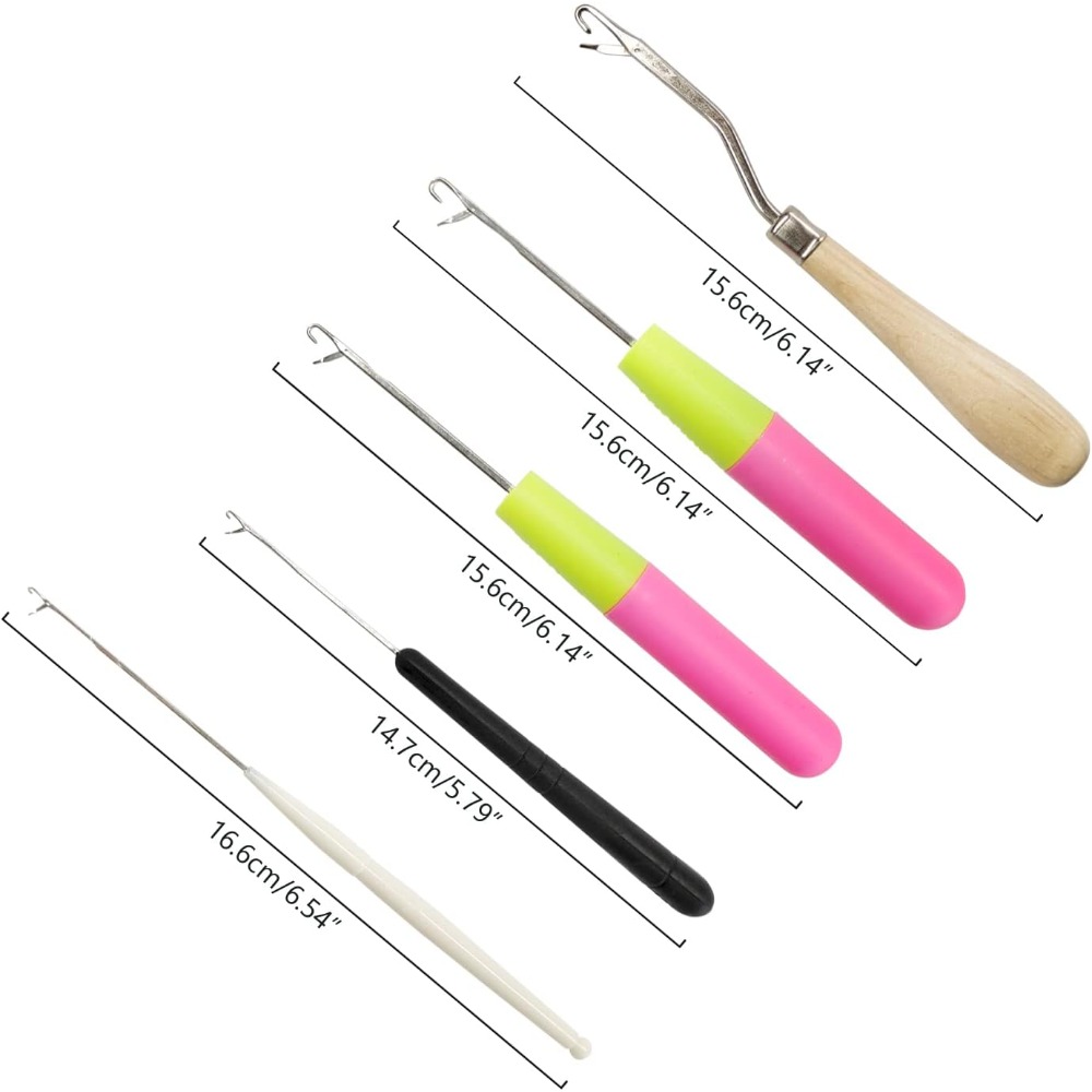 5PCS Latch Hooks Set, Differen - đánh giá và giá Crochet Hook Set