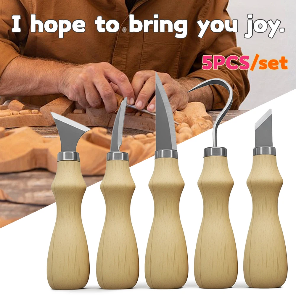 5Pcs Wood Carving Tools Set,Cu - đánh giá và giá Art Craft Wood