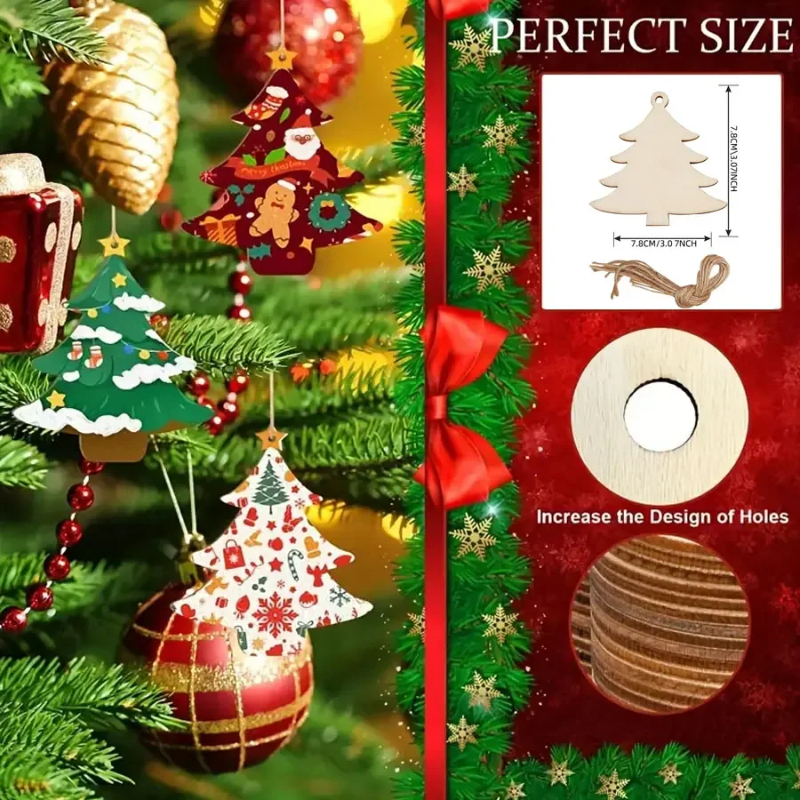 Paintable Blank Wooden christm - đánh giá và giá Art And Craft For Xmas