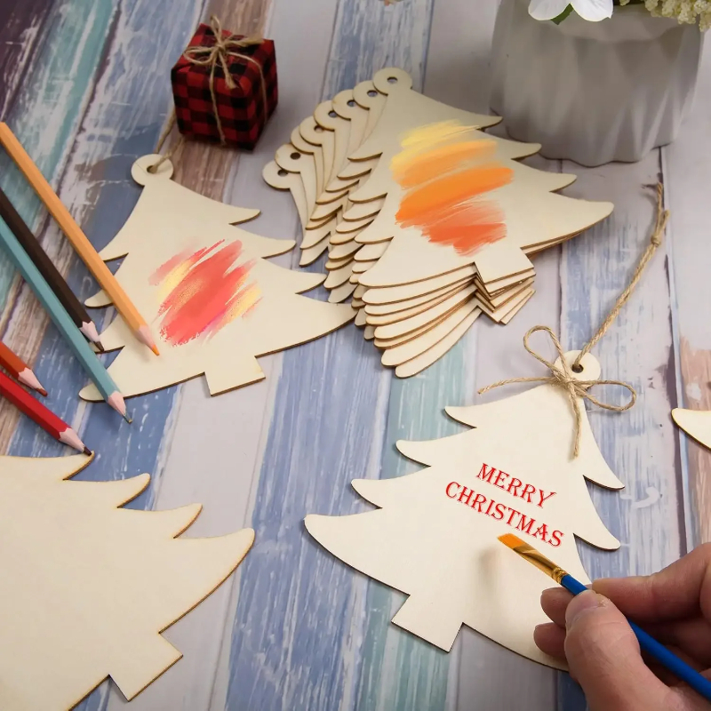 Paintable Blank Wooden christm - đánh giá và giá Art And Craft For Xmas