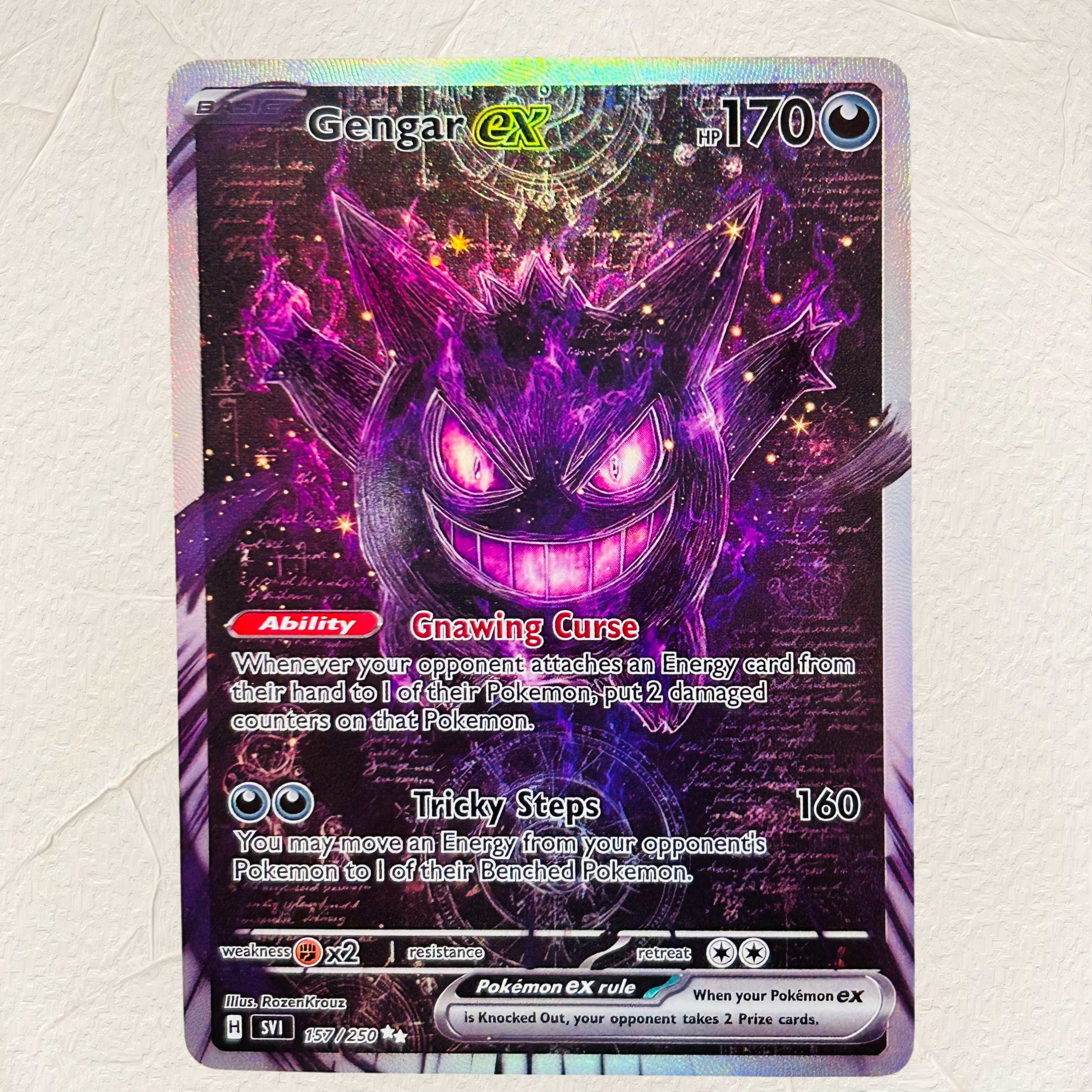 DIY Pokemon Gengar VMAX Hologr - đánh giá và giá Art Craft Games