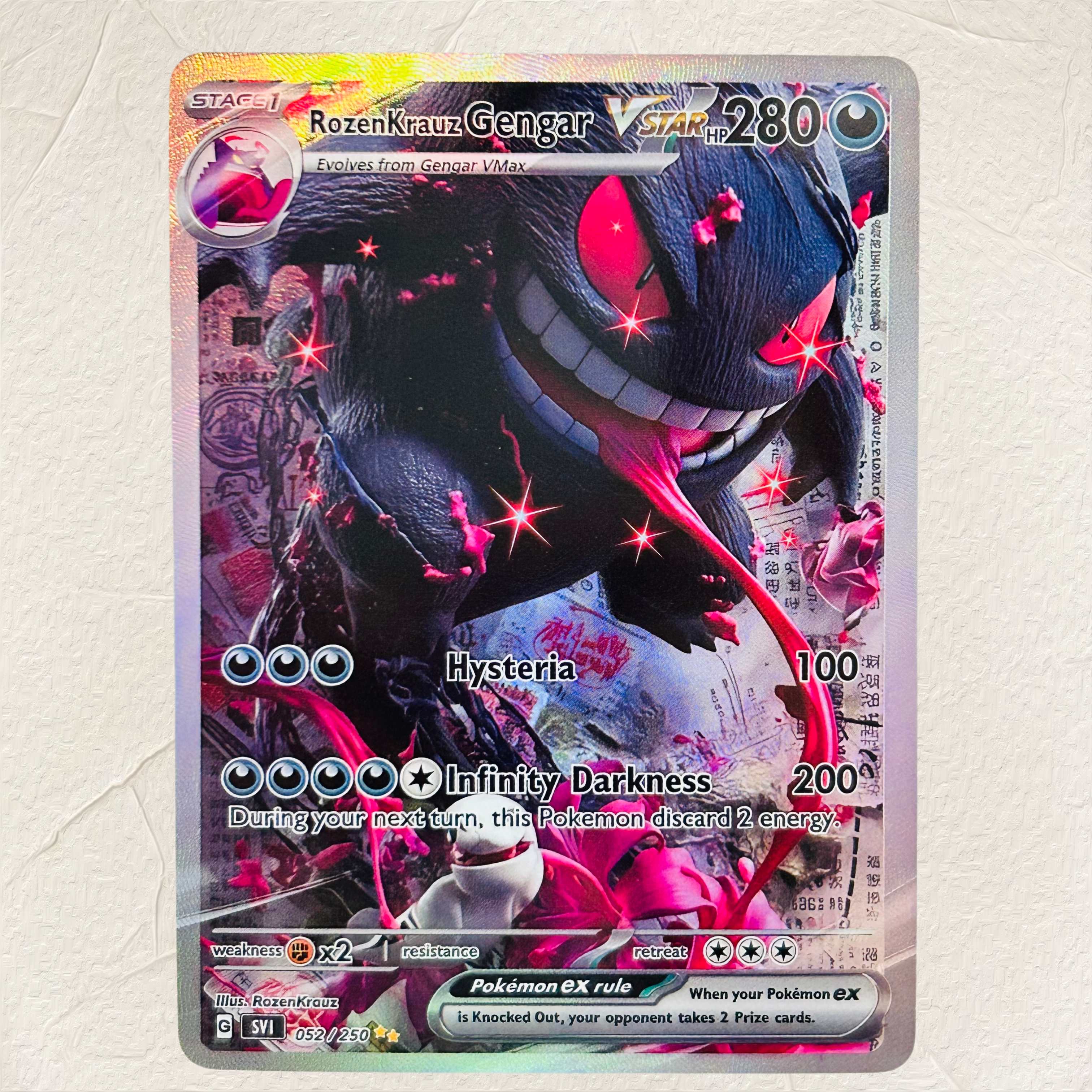 DIY Pokemon Gengar VMAX Hologr - đánh giá và giá Art Craft Games
