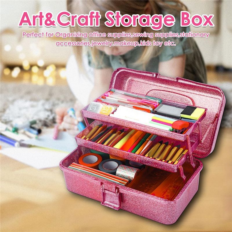 A93Z Glitter Pink & Craft Tool - đánh giá và giá Art Craft Organizer