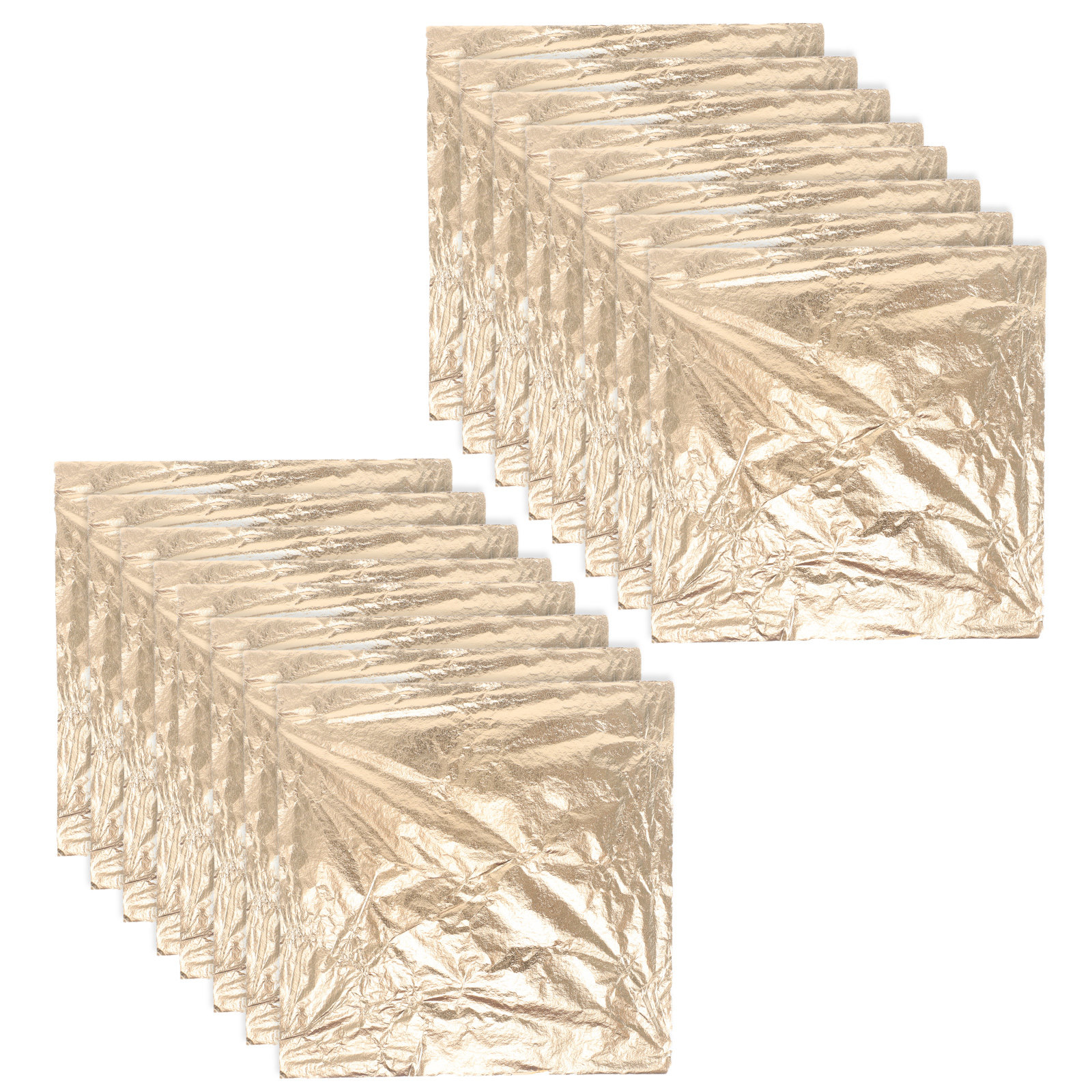 100 Sheets Gold Foil Leaf Pape - đánh giá và giá Art Craft With Paper