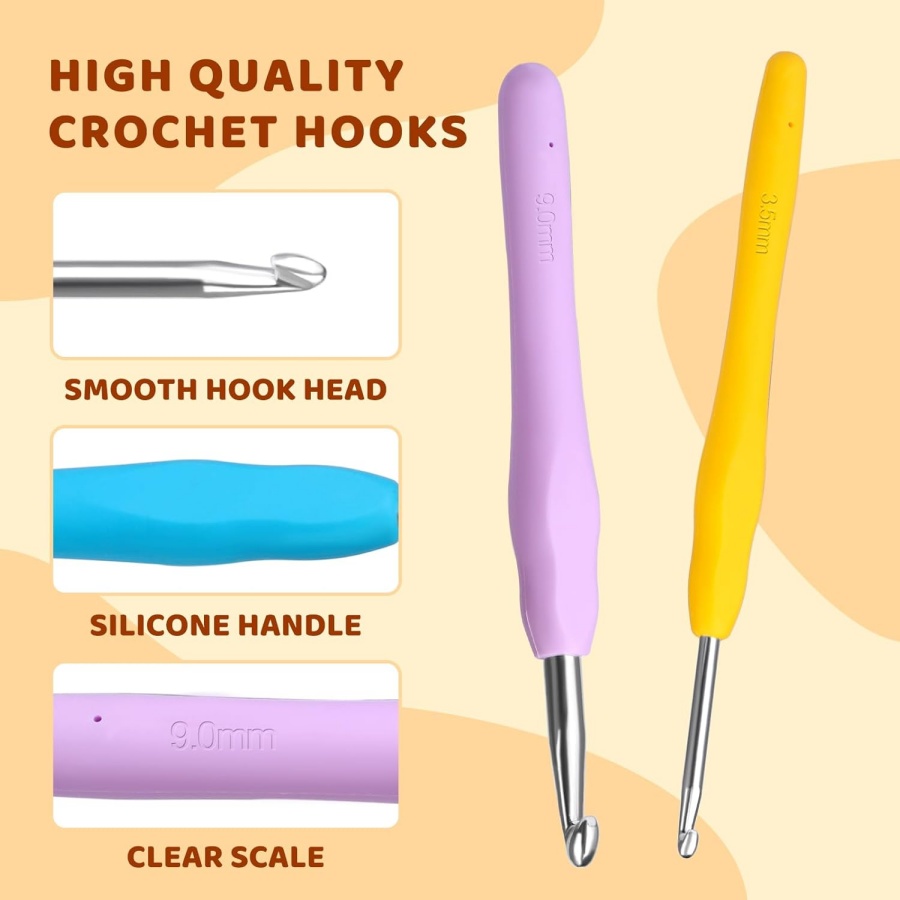 New Design Colorful Crochet Ho - đánh giá và giá Crochet Hook Set