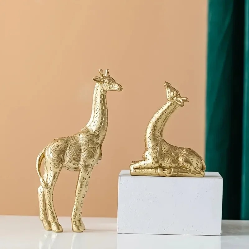 2pcs/set Giraffe Ornament, Gol - đánh giá và giá Art Craft Cafe