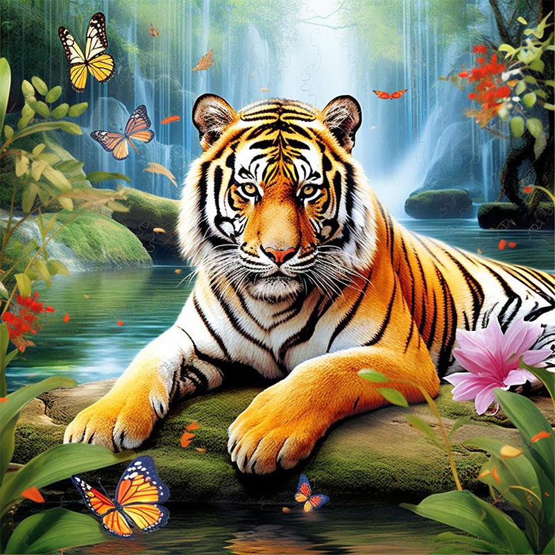 1 set of Tiger King Diamond Pa - đánh giá và giá Art Craft Animals
