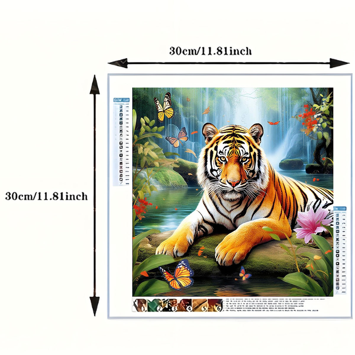 1 set of Tiger King Diamond Pa - đánh giá và giá Art Craft Animals