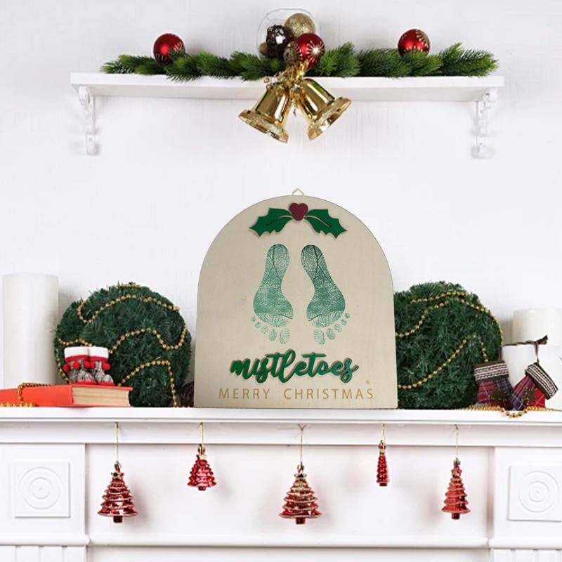 Baby's Footprint Christmas Sig - đánh giá và giá Art And Craft For Nursery