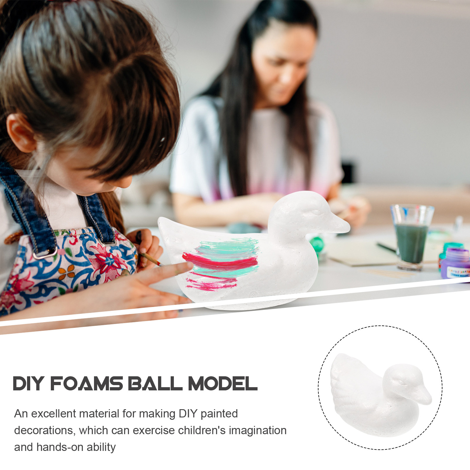 5Pcs Blank Duck Foam Balls Ani - đánh giá và giá Art Craft Animals