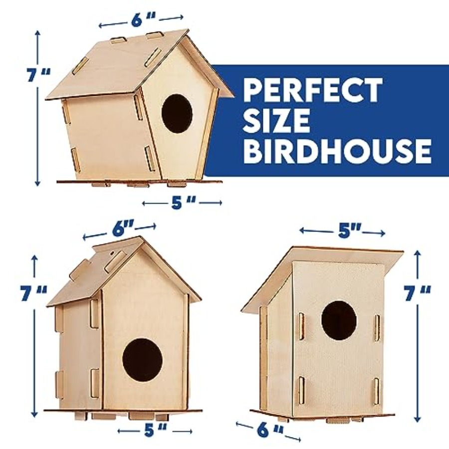 Kit - Unfinished Wood Bird Hou - đánh giá và giá Art & Craft Kids Toys