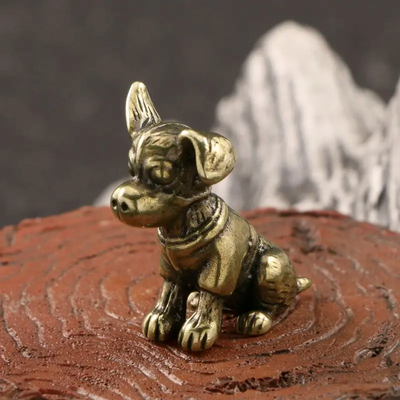 Small Dog Ornament Brass Statu - đánh giá và giá Art Craft Cafe