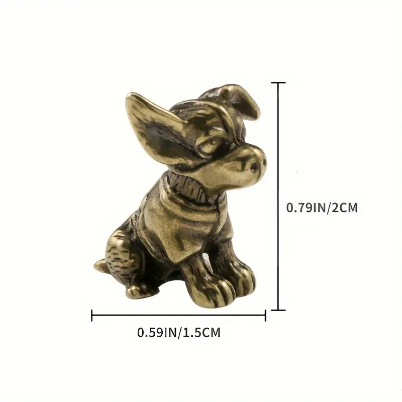 Small Dog Ornament Brass Statu - đánh giá và giá Art Craft Cafe