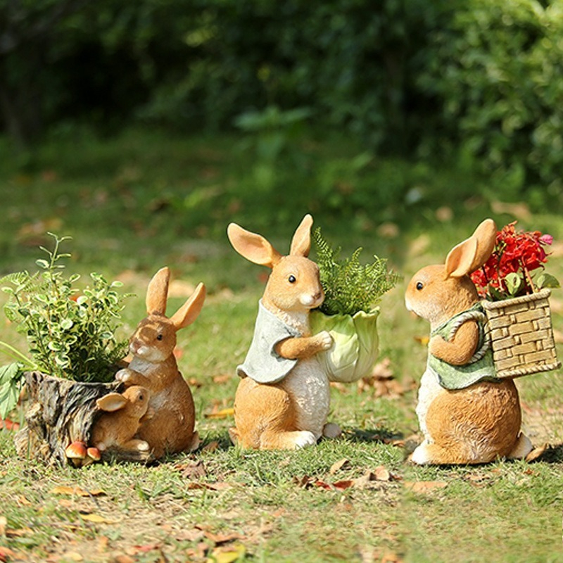 Outdoor Garden Statues Rabbit  - đánh giá và giá Art Craft Animals