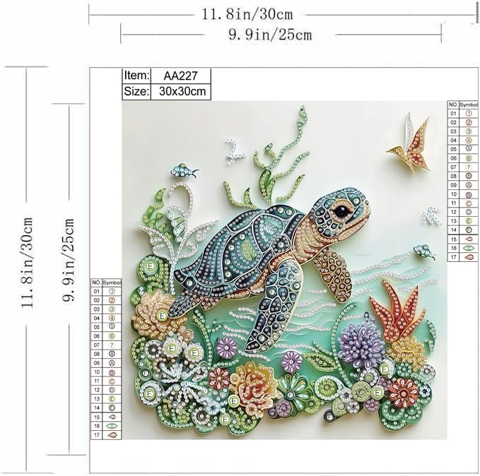 Sea Turtle Animal Diamond Pain - đánh giá và giá Art Craft Animals