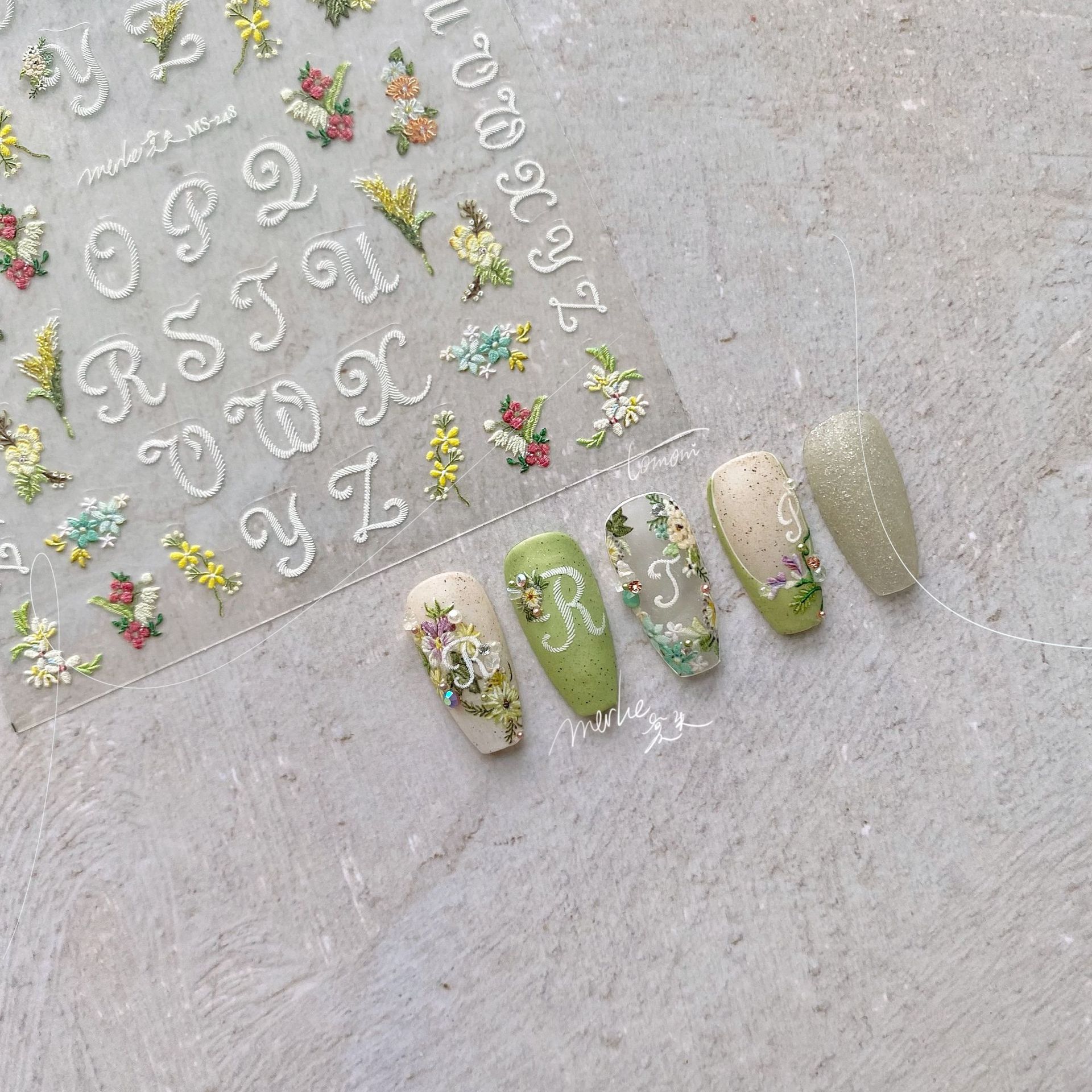 New Craft 5D Embossing Nail Ar - đánh giá và giá Letter S Art Craft