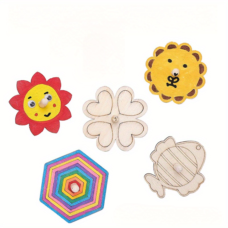 Wooden Spinning Top Craft Kit  - đánh giá và giá Eco Art Craft