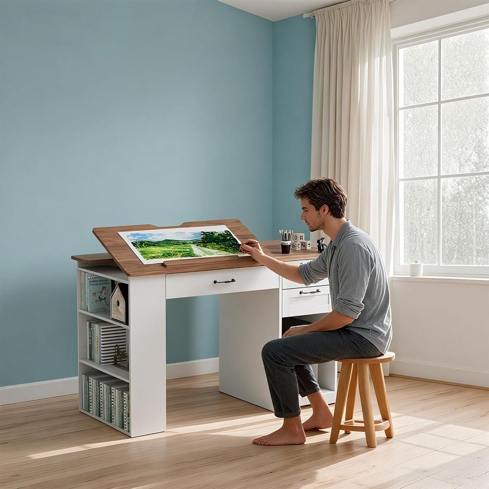 Drating Table with Storage Cab - đánh giá và giá Art & Craft Kids Toys