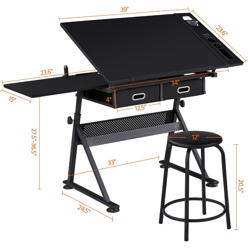 Art Craft Table with Adjustabl - đánh giá và giá Art & Craft Kids Toys