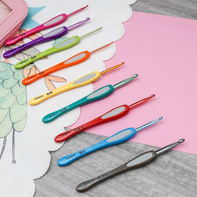 Color Soft Handle Crochet Tool - đánh giá và giá Crochet Hook Set