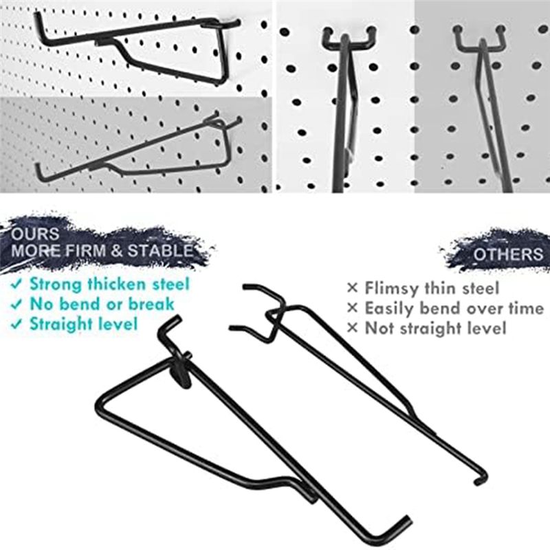75STO-Peg Board Shelf Hooks, 8 - đánh giá và giá Art Craft Organizer