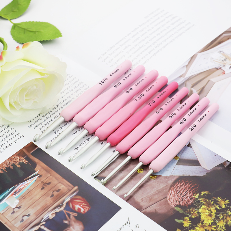 9pcs Silicone Handle Crochet H - đánh giá và giá Crochet Hook Set