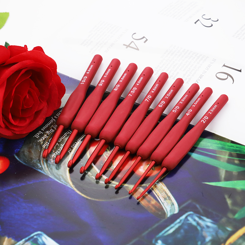 9pcs Silicone Handle Crochet H - đánh giá và giá Crochet Hook Set