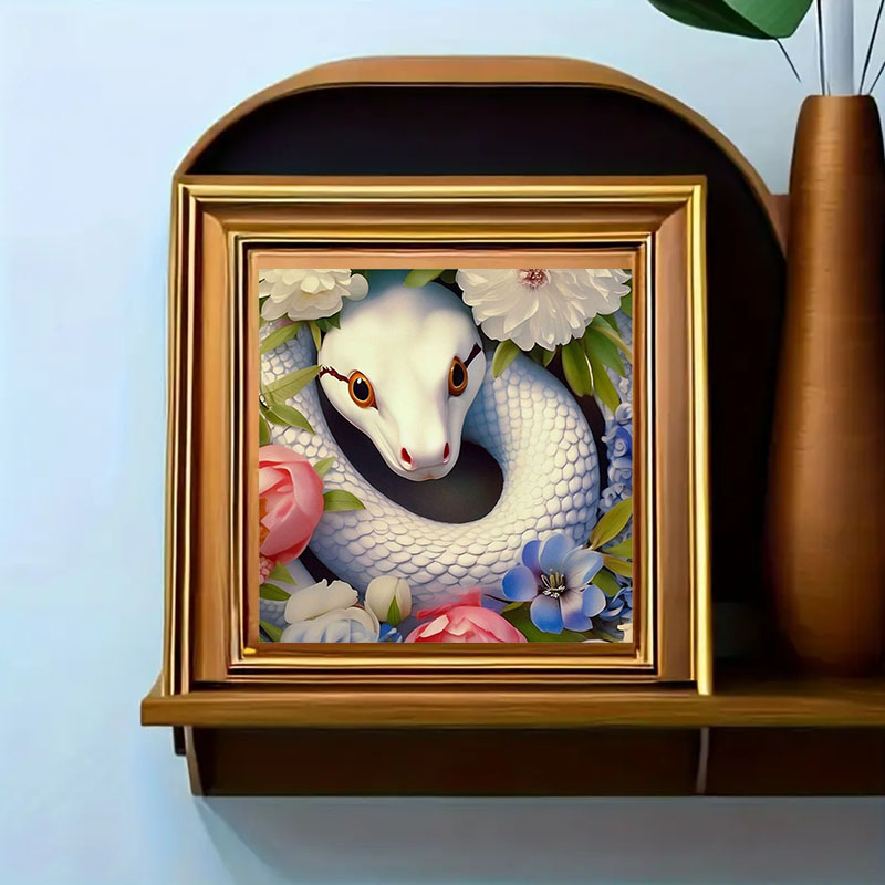 1 set of White Snake Diamond P - đánh giá và giá Art Craft Animals