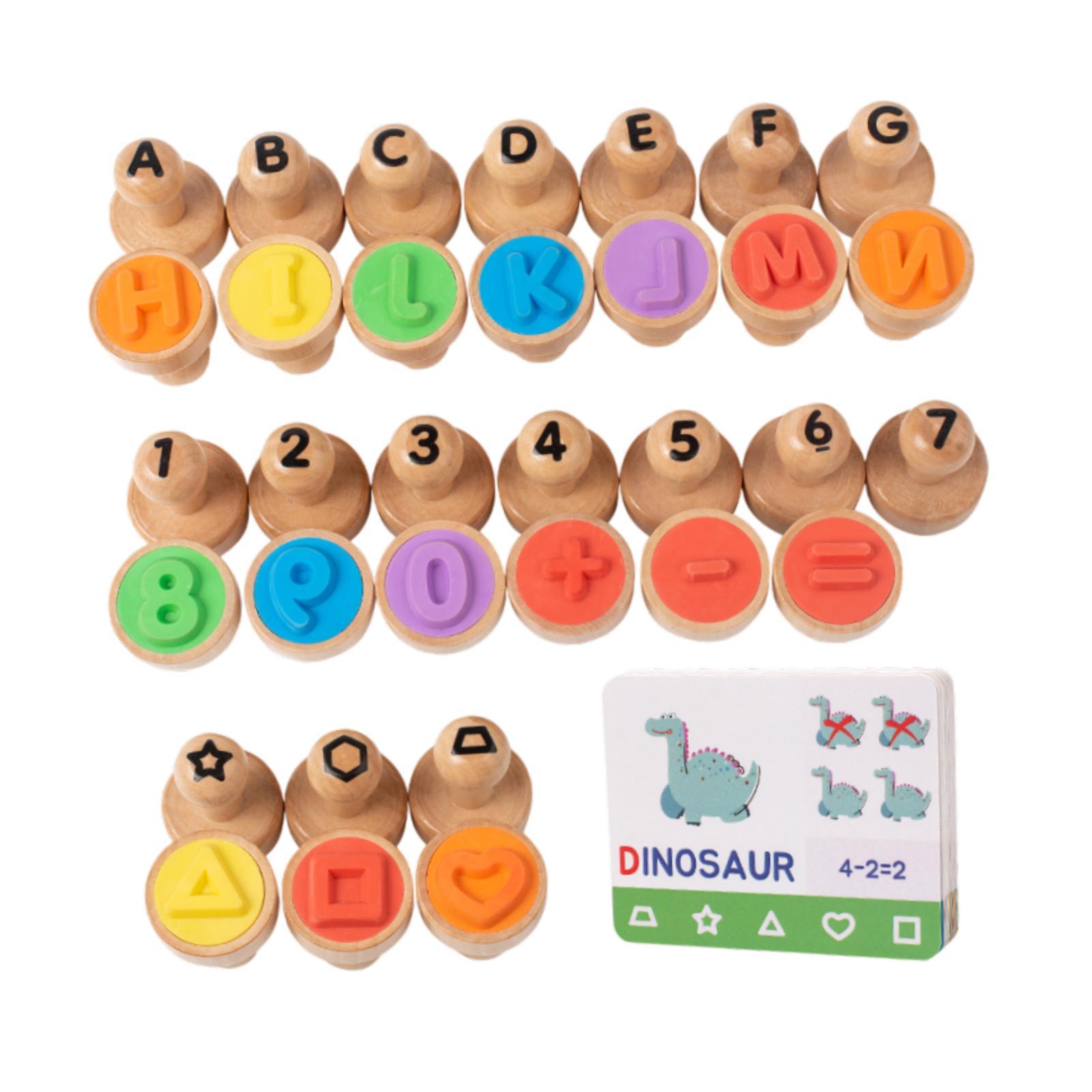 Wooden Alphabet Number Stamp E - đánh giá và giá Art Craft For 3 Year Old