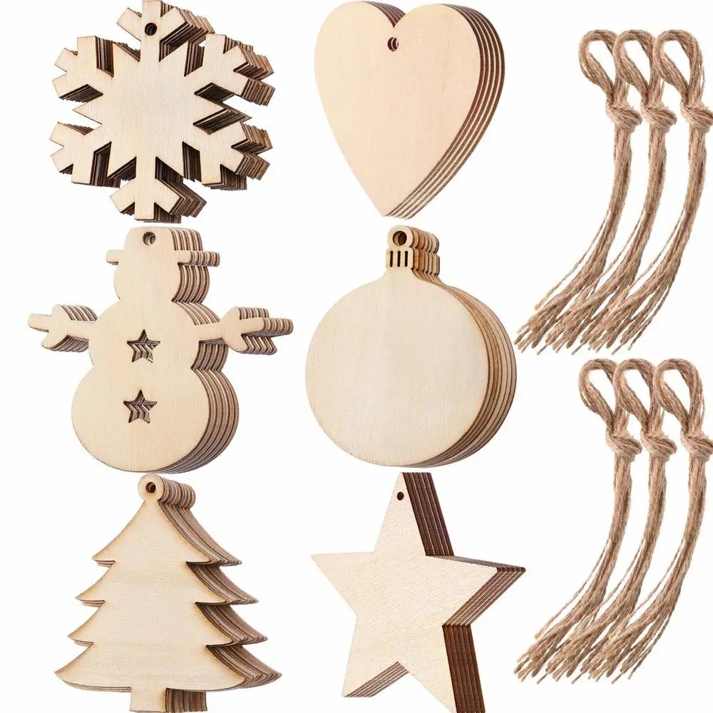 10/20/50Pcs DIY Wooden Christm - đánh giá và giá Art And Craft For Xmas
