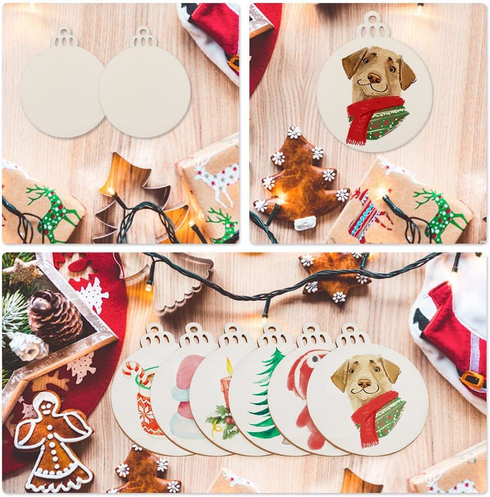 10/20/50Pcs DIY Wooden Christm - đánh giá và giá Art And Craft For Xmas