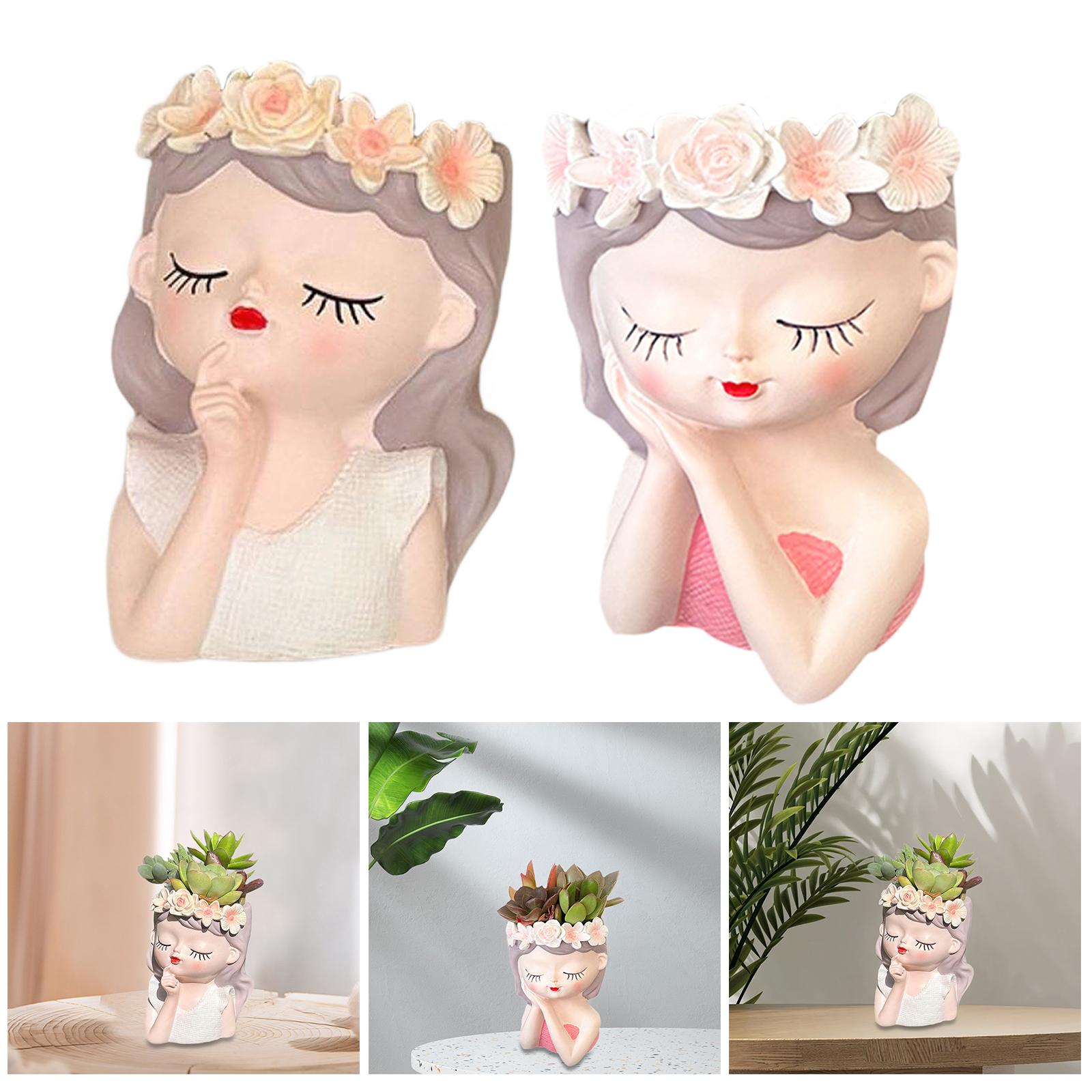 Fairy Head Flower Pot Photo Pr - đánh giá và giá Art Craft Cafe