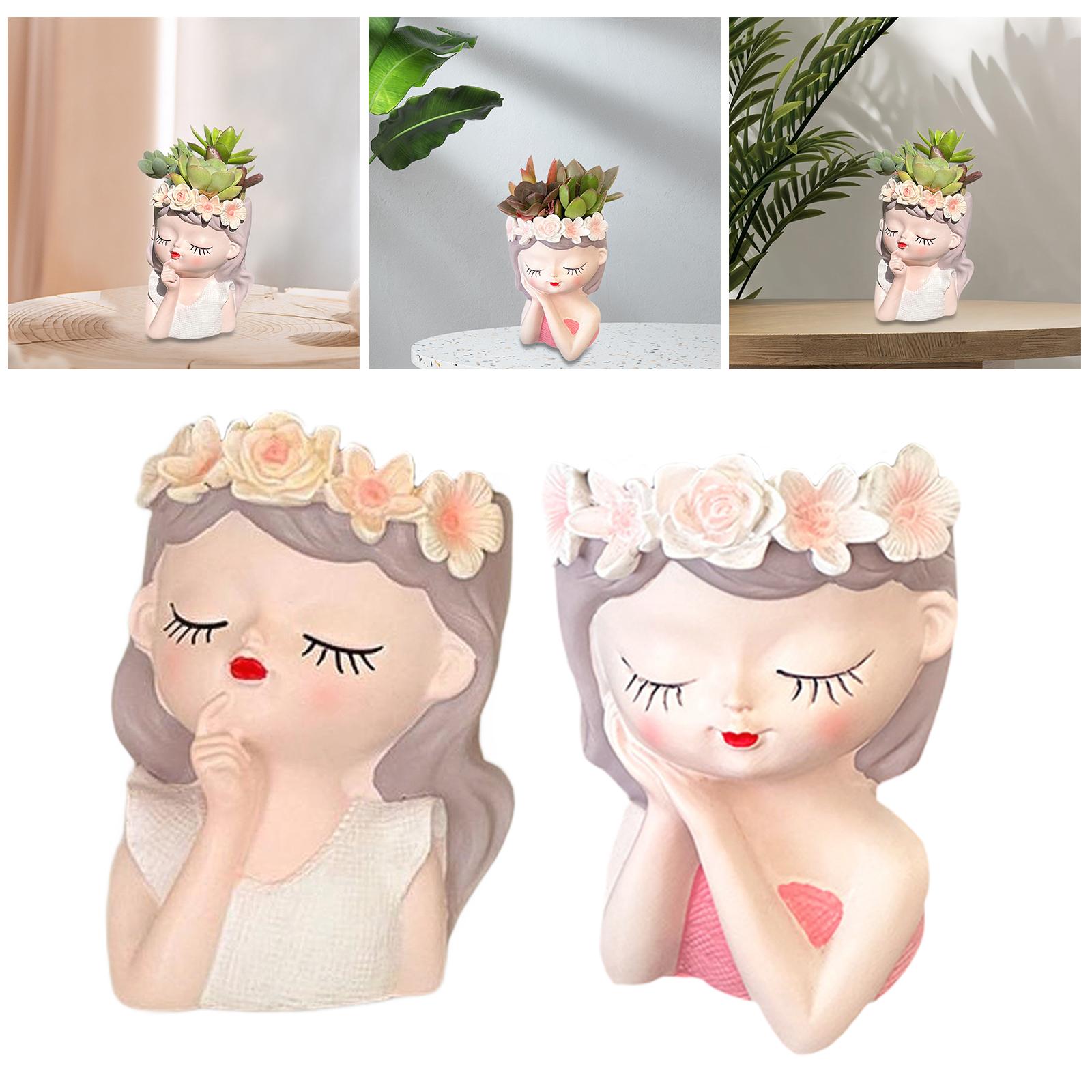 Fairy Head Flower Pot Photo Pr - đánh giá và giá Art Craft Cafe