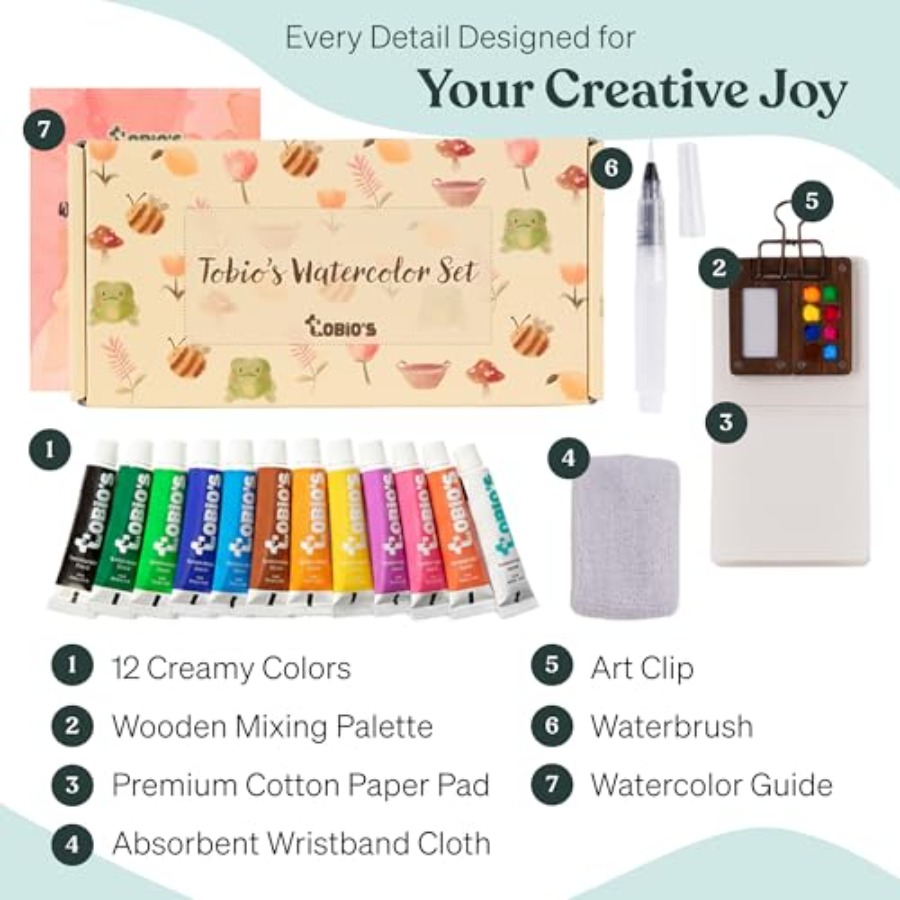 Original Mini Wooden Watercolo - đánh giá và giá Art & Craft Kids Toys