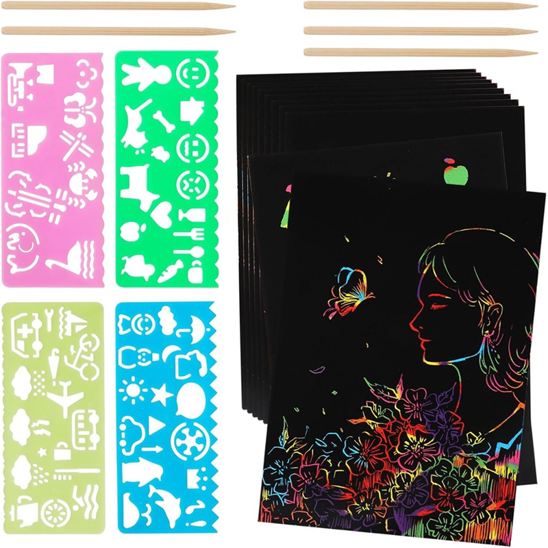 Scratch Paper Art Set, Black C - đánh giá và giá Art Craft Games