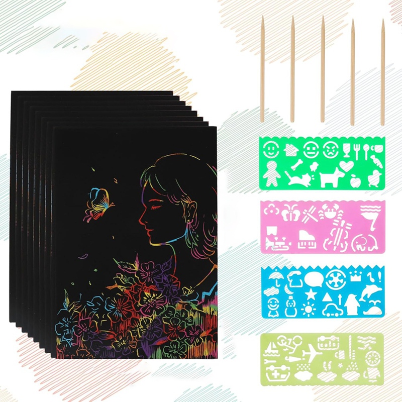 Scratch Paper Art Set, Black C - đánh giá và giá Art Craft Games