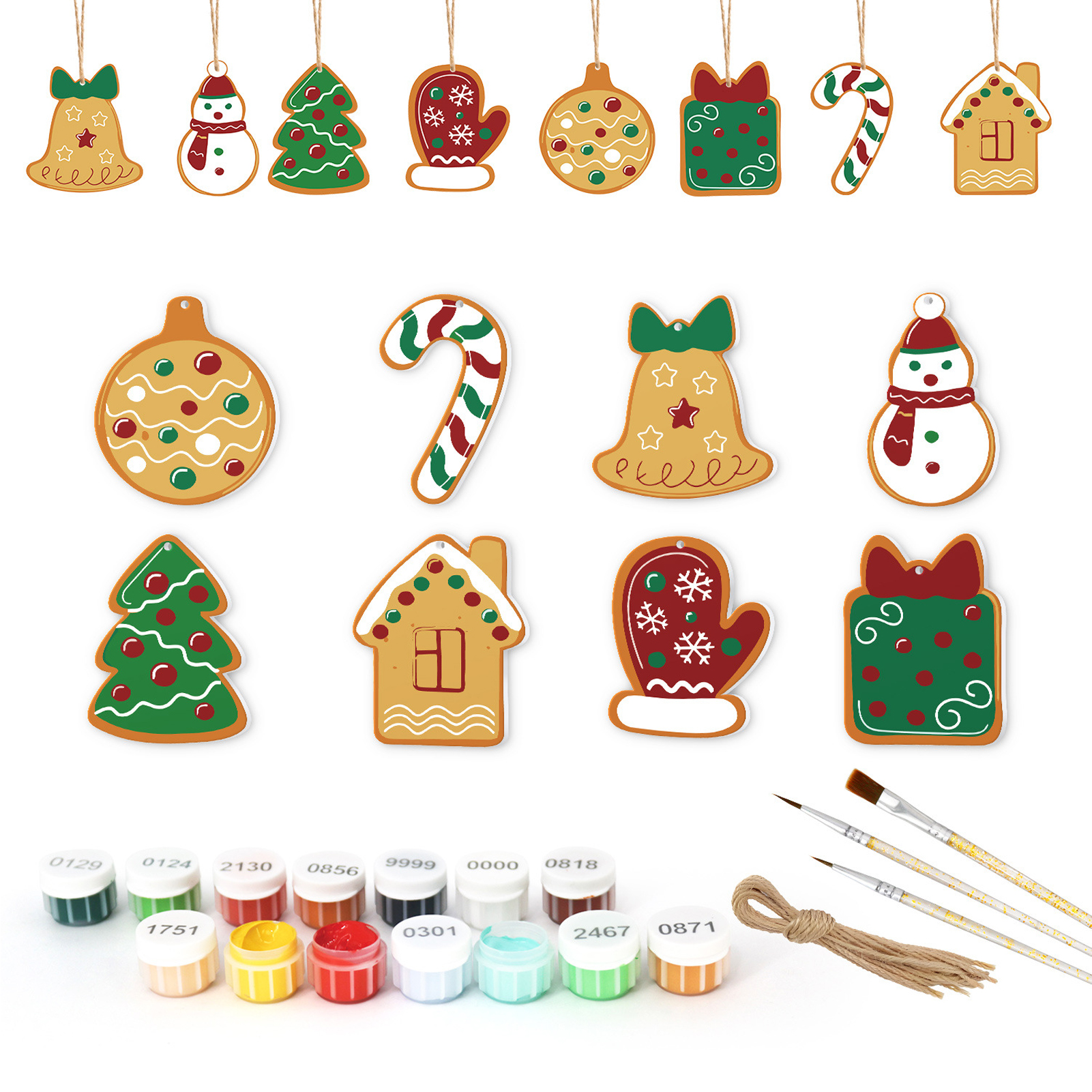 8Pcs/set Christmas Tree Hangin - đánh giá và giá Art And Craft For Xmas