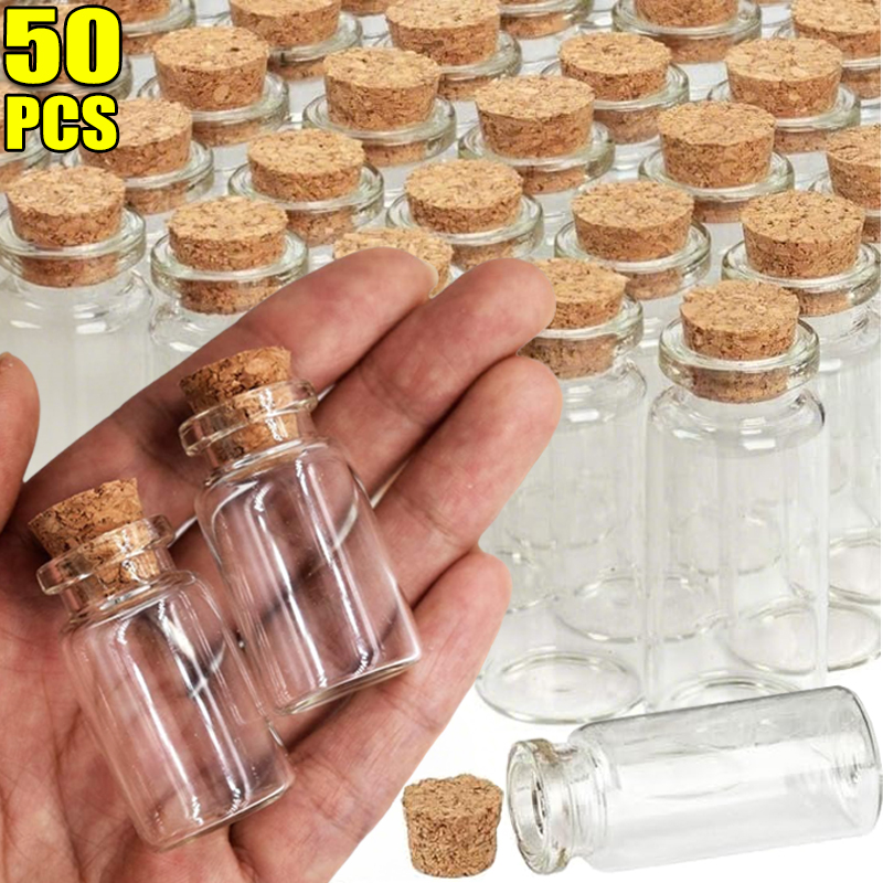 Small Glass Bottles with Cork  - đánh giá và giá Letter S Art Craft